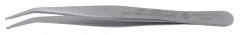 SMD TWEEZERS, 115MM, BENT, WITH GRIPPING CAVITY