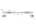 ELECTRO PJP - PVC LEAD MS/MS 2,50mm2 100cm WHITE 2317-IEC