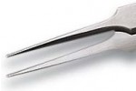 Pointed tips straight relieved tweezers