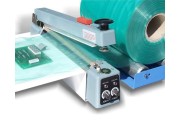 Hand sealer with holding magnet and cutter