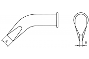 Stiften LHT X (hoekig) beitelvorm