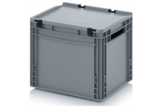  - Euro containers with hinge lid and open handles
