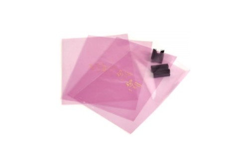  - PINK ANTISTATIC BAGS 150X150MM x100