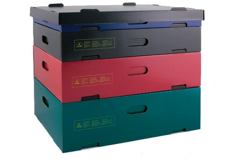 HKM Coated Product - STACKABLE CONTAINER 03-CSC (362x251x60mm)