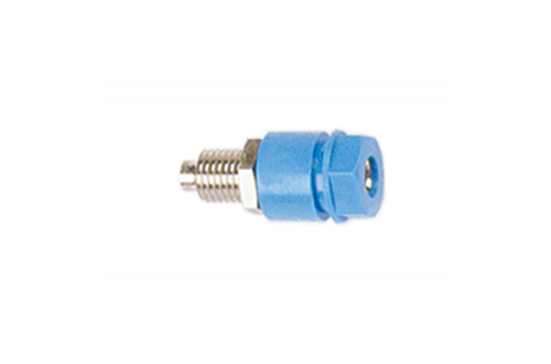 ELECTRO PJP - INSULATED SOCKET 4mm - SCREWED NUT - BLUE - 3230-C