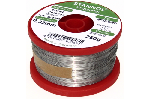 STANNOL - Solder wire SMD Sn62Pb36Ag2 (HF-32)