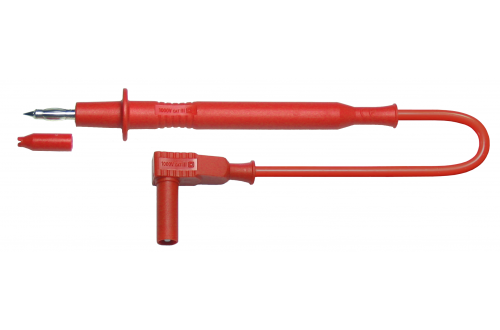 ELECTRO PJP - PVC TEST LEAD D4 + D4 MLS 0,75mm2 100cm RED 4410-D4-IEC
