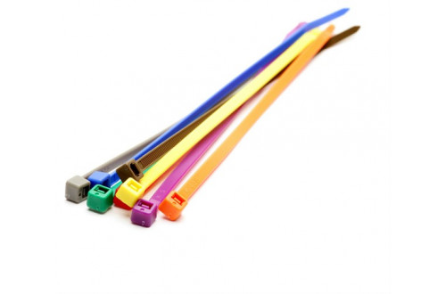  - 200x2.5mm YELLOW CABLE TIES  x100