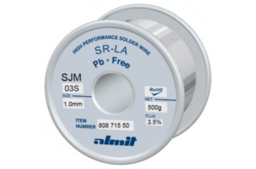 Almit - SOLDER WIRE SJM-03-S - Flux SR-LA 3,5% - 0,3mm - 100g