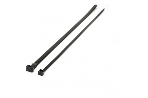  - 200x7.6mm BLACK QUICK RELEASE CABLE TIES  x100