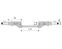 ELECTRO PJP - PVC LEAD MSF/MSF 1,00mm2 150cm WHITE 2212/600V