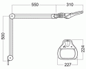 LUXO - LAMPE WAVELED ESD D3,5 NOIRE 1050mm