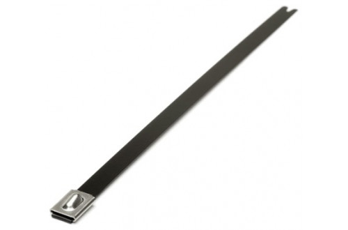  - 290x7.9mm POLYESTER COATED STAINLESS STEEL CABLE TIES  x100